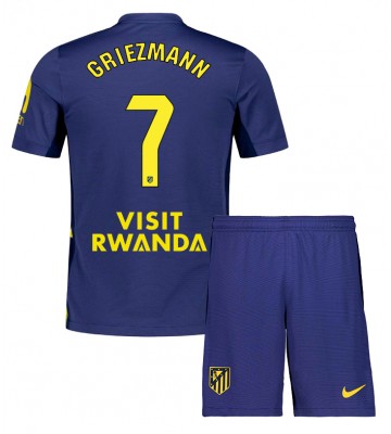 Atletico Madrid Antoine Griezmann #7 Udebanetrøje Børn 2025-26 Kortærmet (+ Korte bukser)